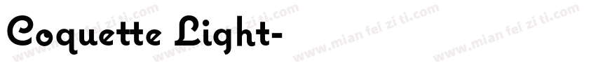 Coquette Light字体转换